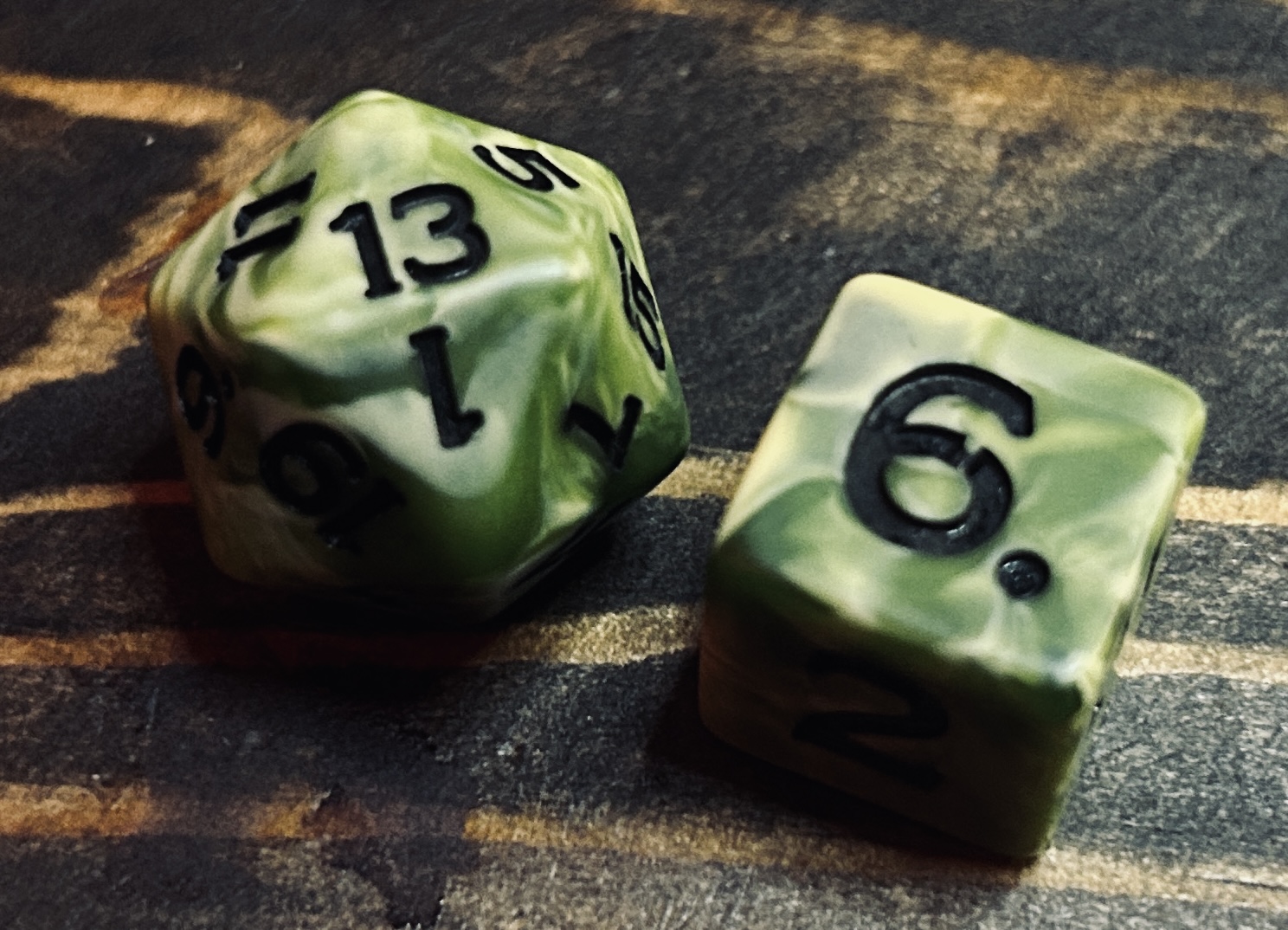 d20 and d6 d20 and d6